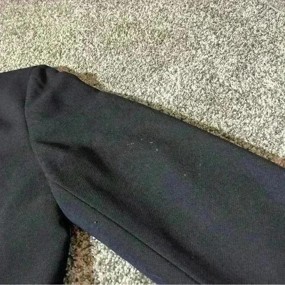 PENDLETON JACKET BLAZER VINTAGE VIRGIN WOOL SIZE 12 Petite 3 BUTTON Black- Note - Picture 5 of 13